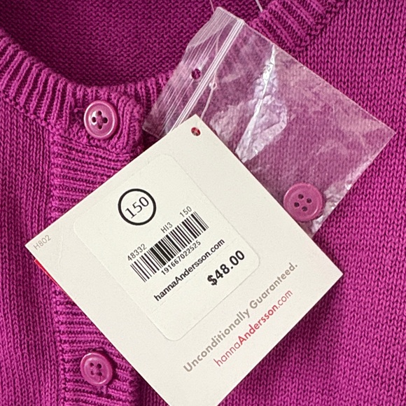 New Hanna Andersson Purple Cardigan - Picture 2 of 7
